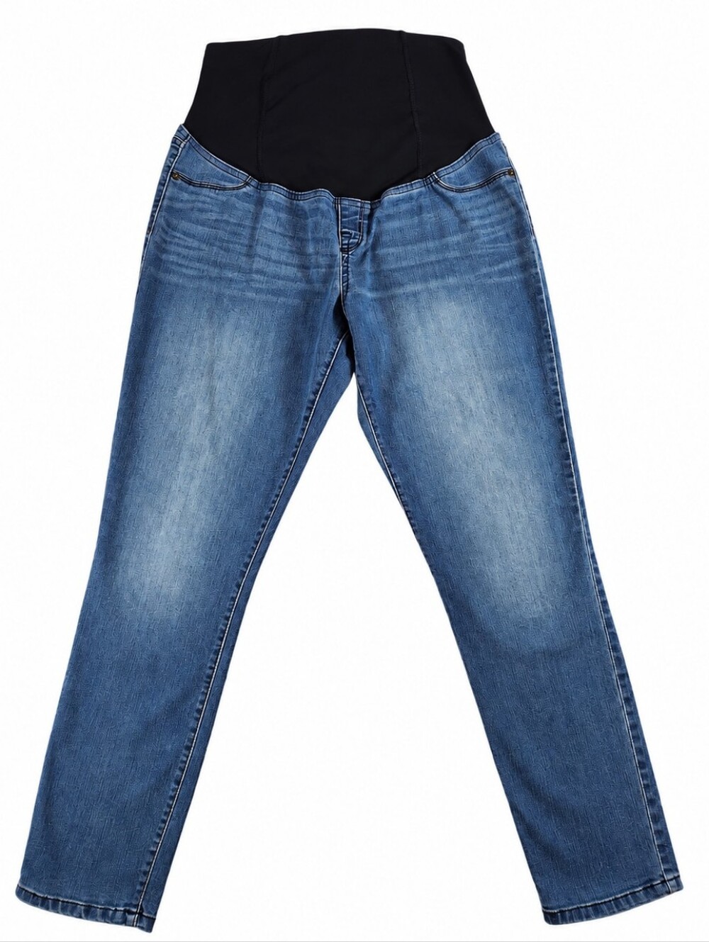 Isabel Maternity Crossover Panel Jeggings Size 10 Medium Wash Skinny Jeans